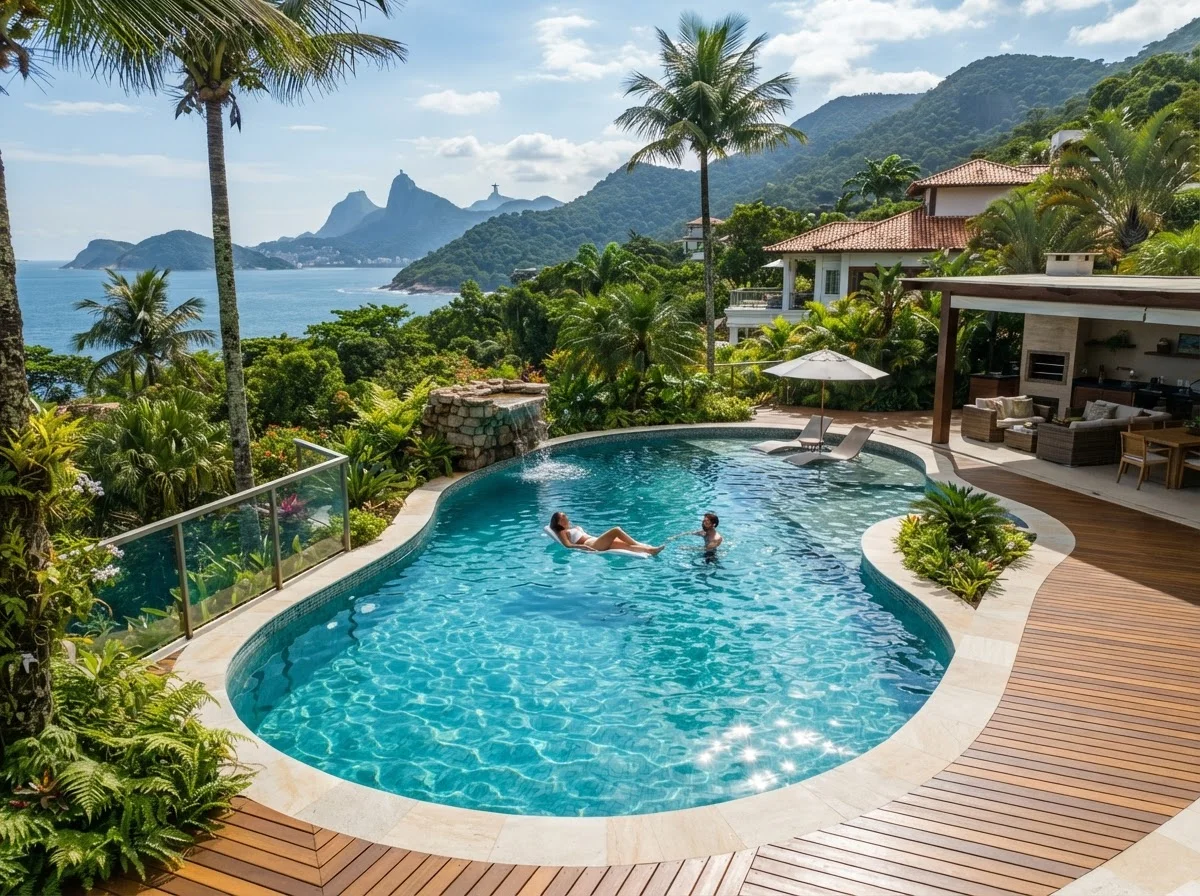 Piscina limpa e cristalina - USEBOMBAS Guarujá