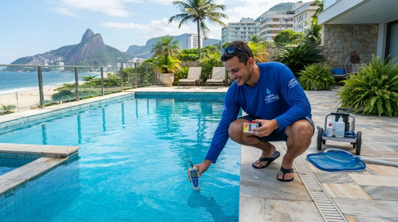 Manutenção profissional de piscina